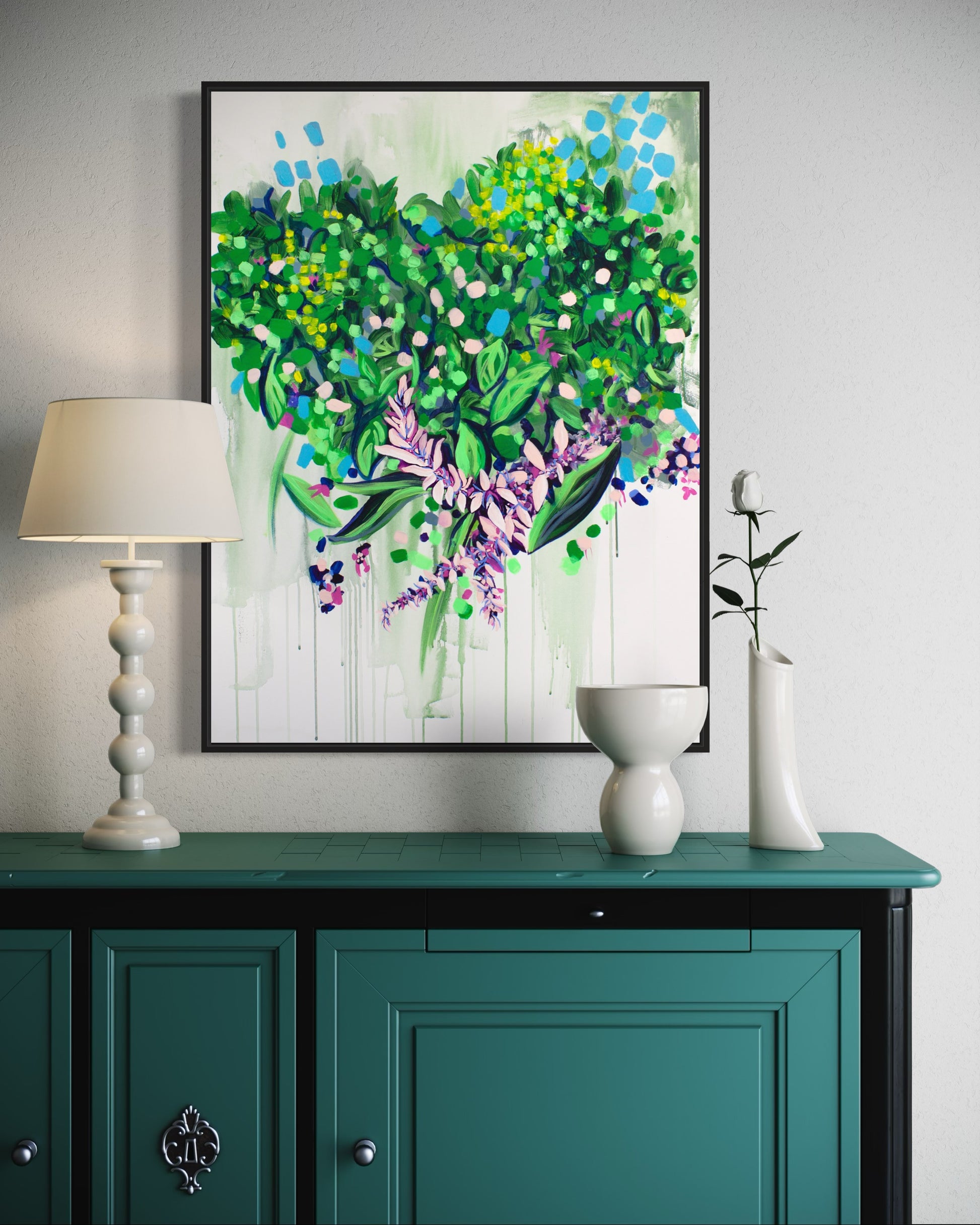 "Flourishing Abundance," 30"x40" – Acrylic Original - Design with Ali, LLC