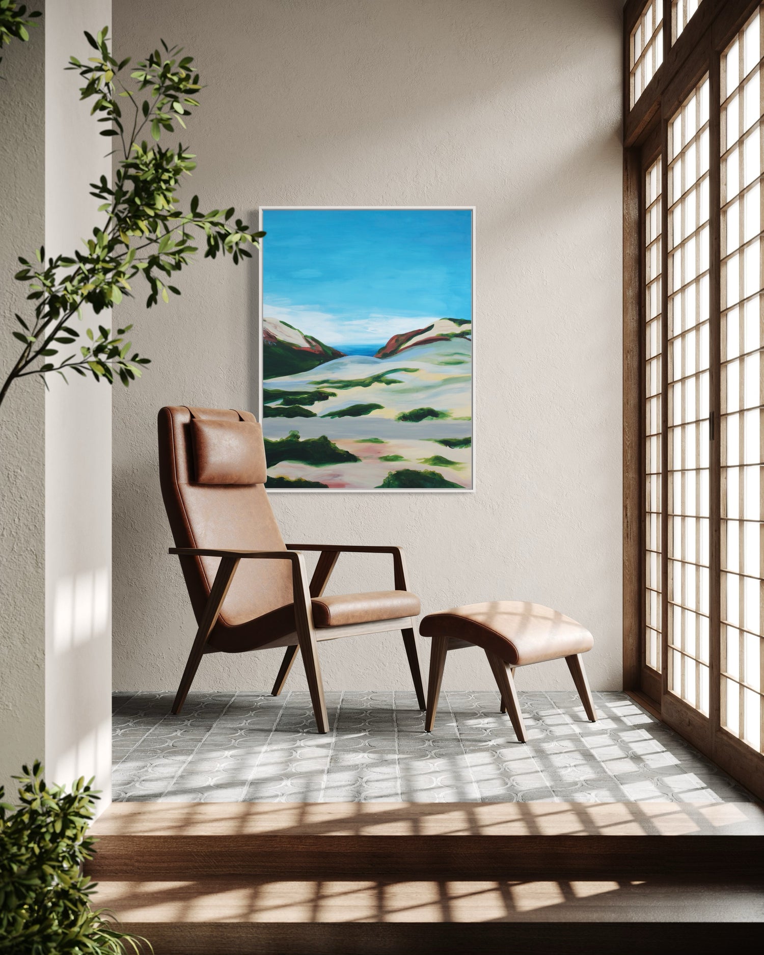 "Marina Dunes, Monterey," 30"x40" – Acrylic Original - Design with Ali, LLC