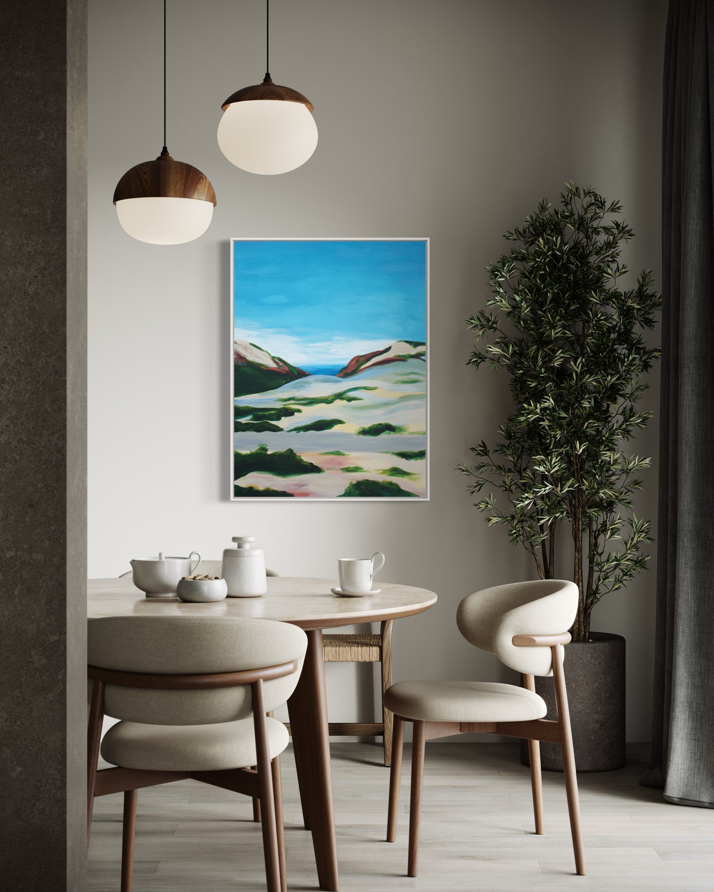 "Marina Dunes, Monterey," 30"x40" – Acrylic Original - Design with Ali, LLC