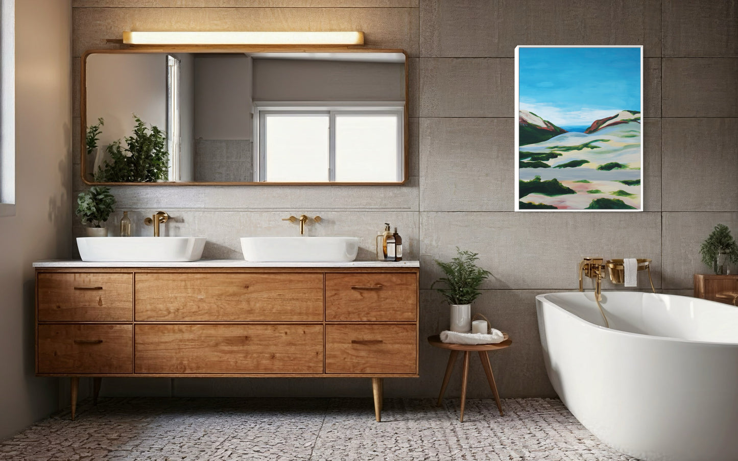 "Marina Dunes, Monterey," 30"x40" – Acrylic Original - Design with Ali, LLC