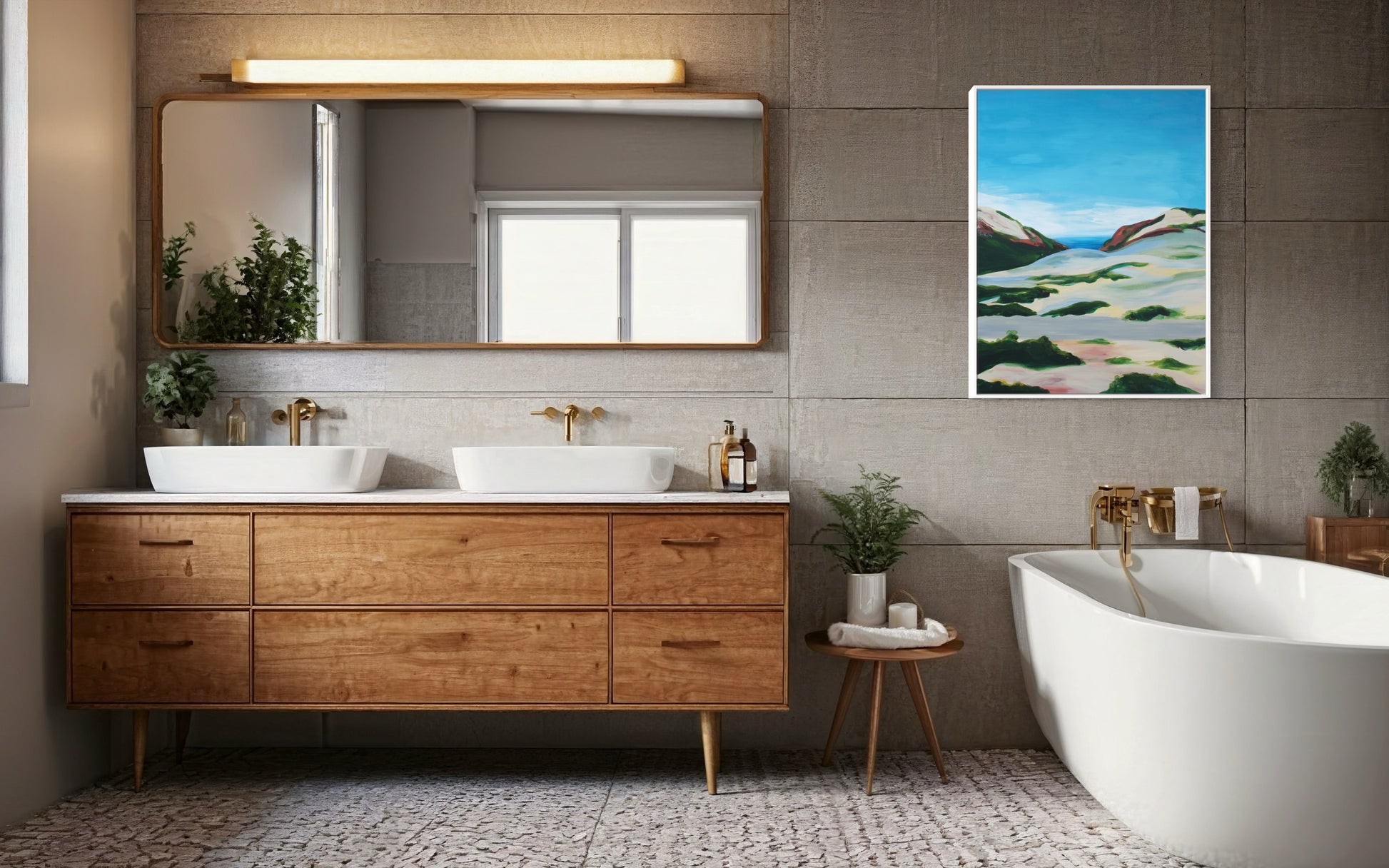 "Marina Dunes, Monterey," 30"x40" – Acrylic Original - Design with Ali, LLC