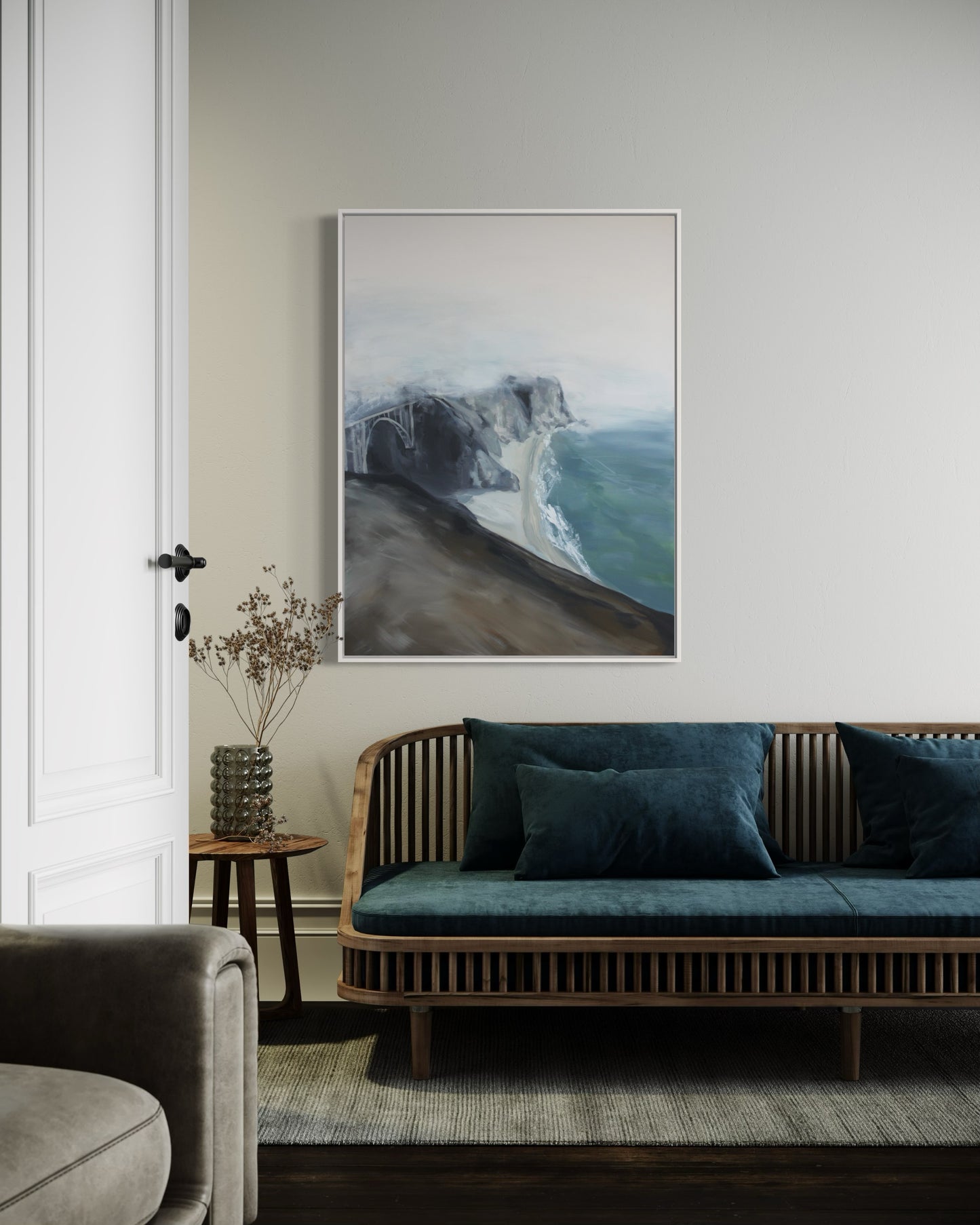 "Bixby Bridge, Big Sur," 30"x40" – Acrylic Original - Design with Ali, LLC