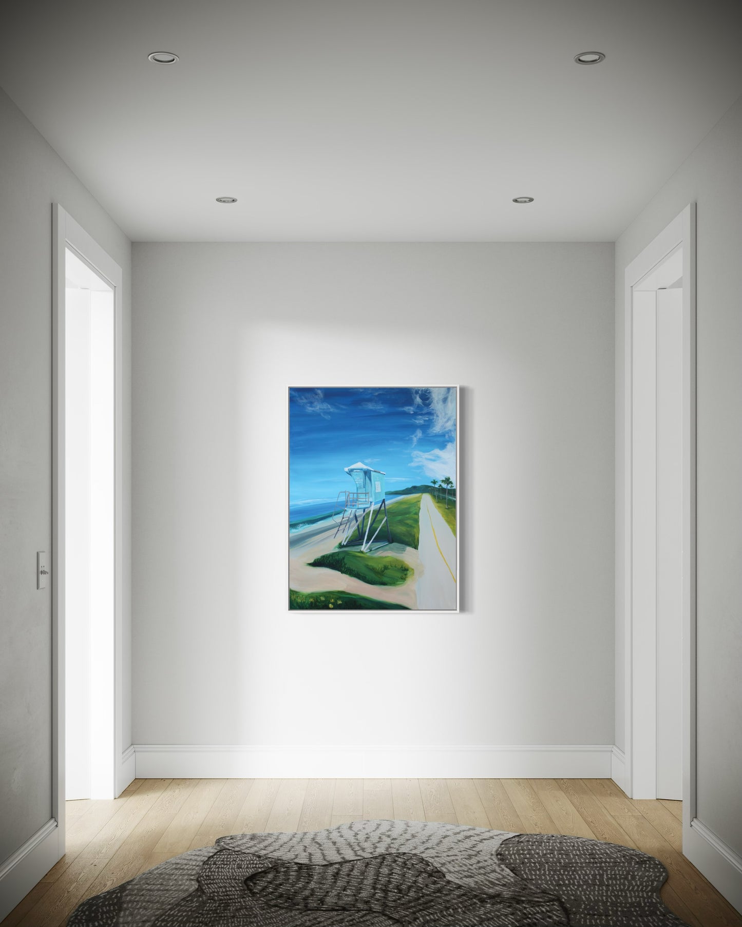 "Santa Barbara Beach," 30"x40" – Acrylic Original - Design with Ali, LLC