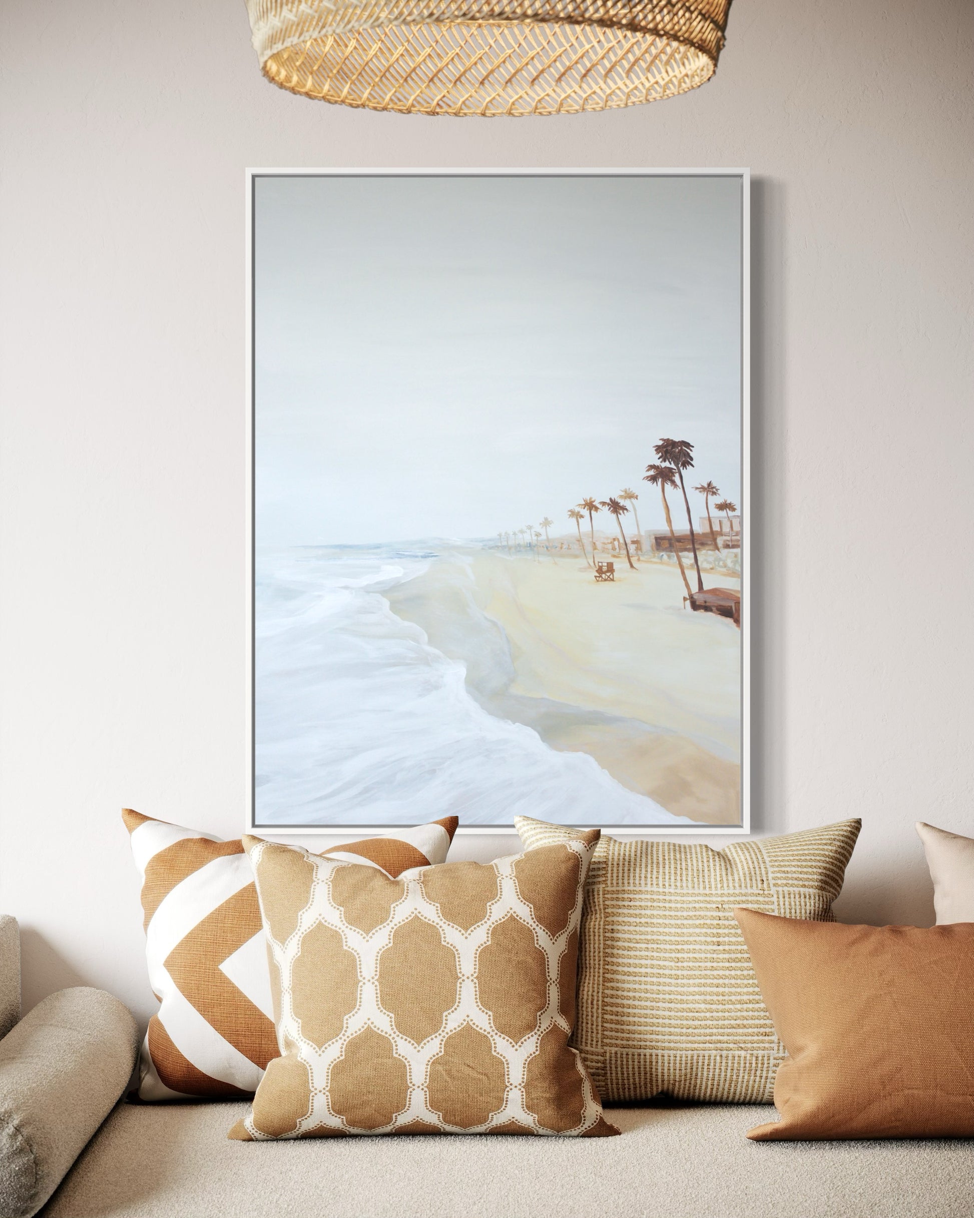 "Newport Beach," 30"x40" – Acrylic Original - Design with Ali, LLC