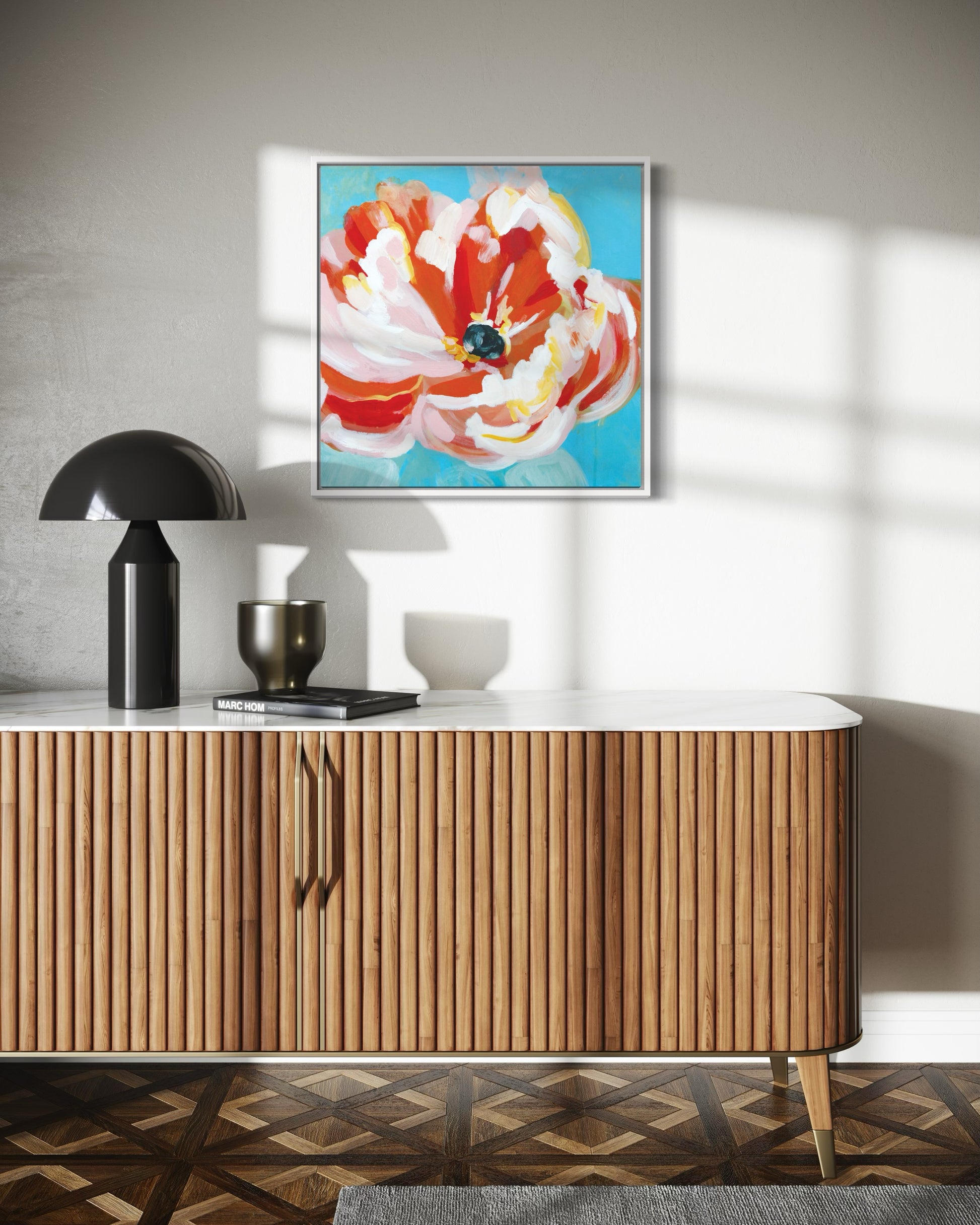 "Joyful Bloom" 20"x20" – Acrylic Original - Design with Ali, LLC