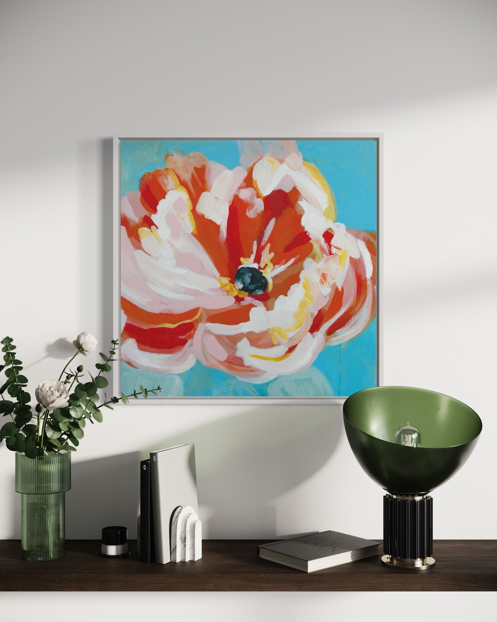 "Joyful Bloom" 20"x20" – Acrylic Original - Design with Ali, LLC