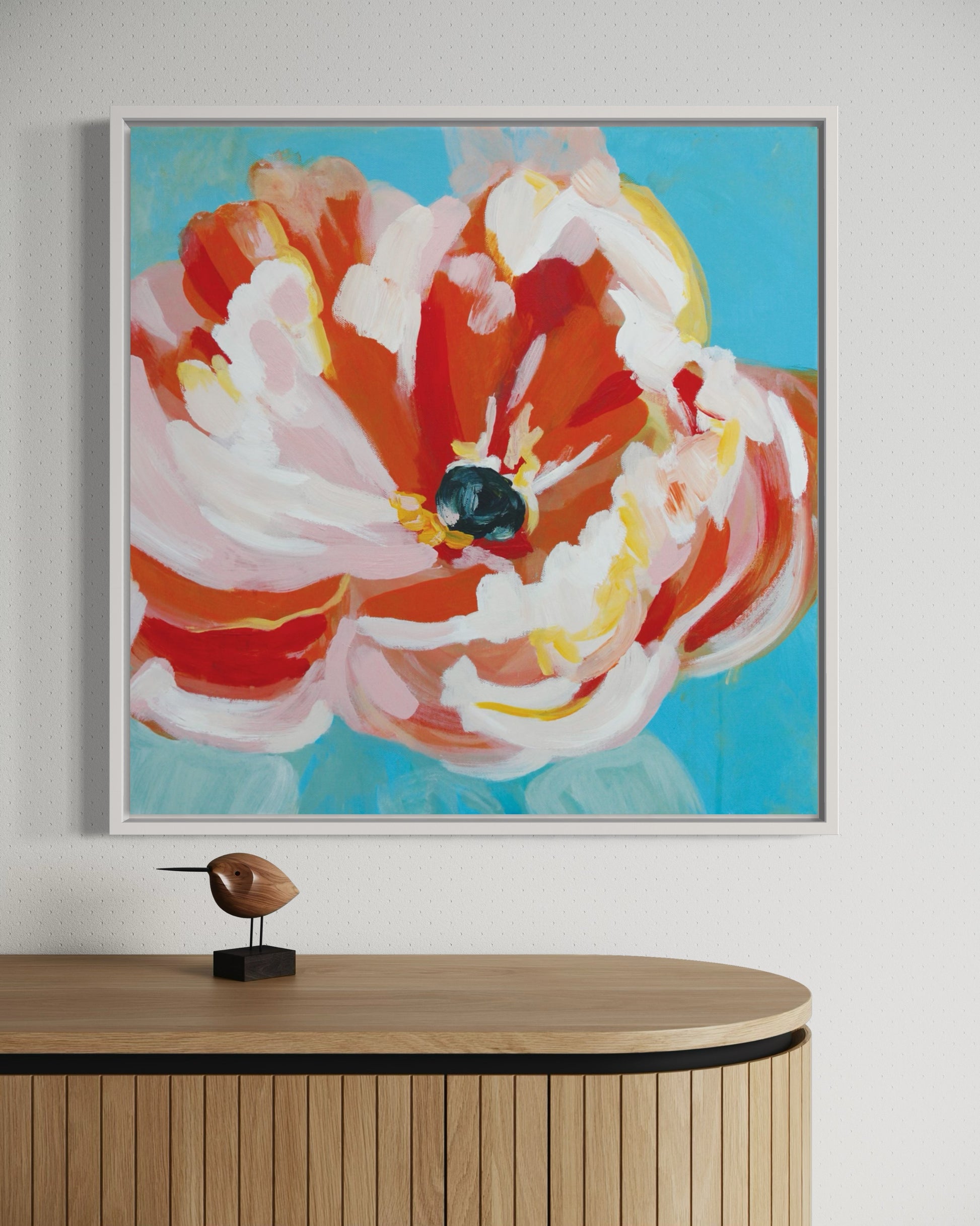 "Joyful Bloom" 20"x20" – Acrylic Original - Design with Ali, LLC