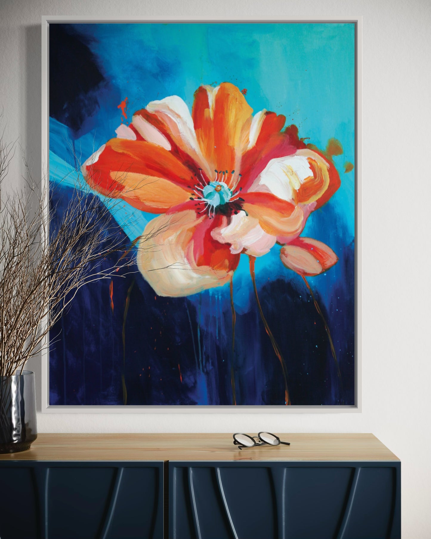 "Radiant Hope," 24"x30" – Acrylic Original - Design with Ali, LLC