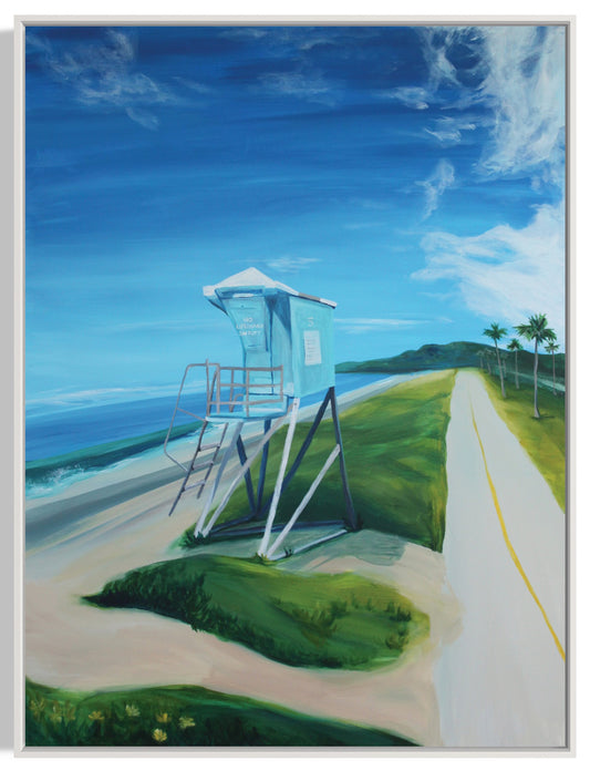 "Santa Barbara Beach," 30"x40" – Acrylic Original - Design with Ali, LLC