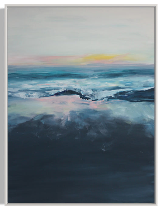 "Thousand Steps, Laguna Beach," 30"x40" – Acrylic Original - Design with Ali, LLC